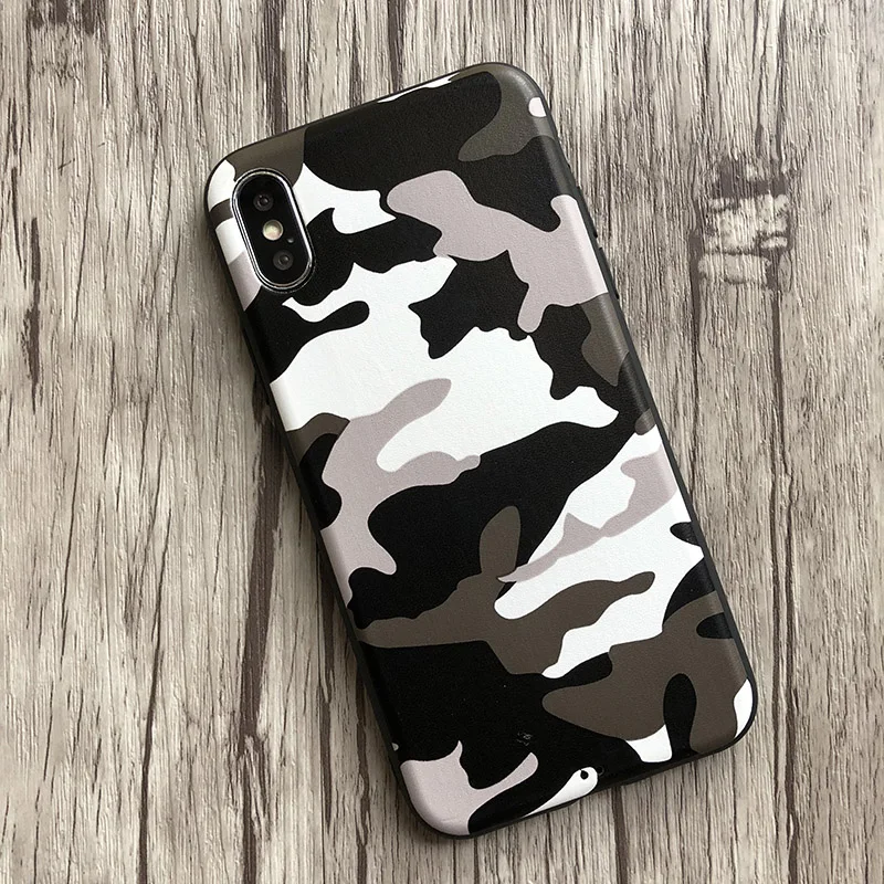 Модный Темно Синий армейский камуфляжный чехол из искусственной кожи для iPhone 11 Pro