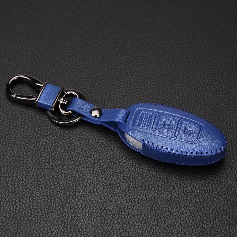 Кожаный чехол для ключей Nissan Infiniti EX FX G25 G37 FX35 EX25 EX35 FX37 EX37 Q60 QX50 QX70 3 кнопки|leather key cover