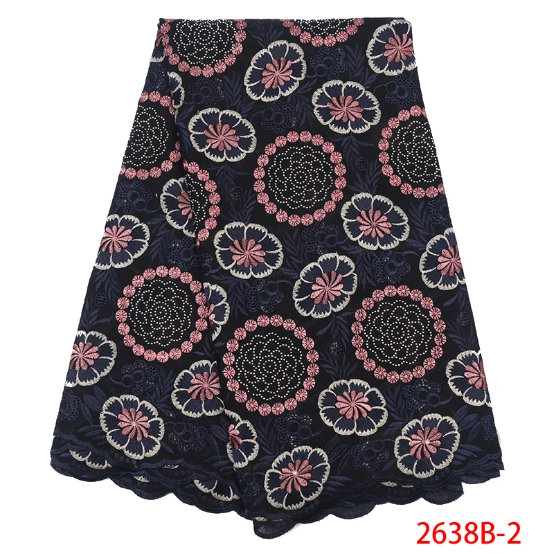 Новая ажурная ткань Высокое качество хлопчатобумажная кружевная 2019 кружево