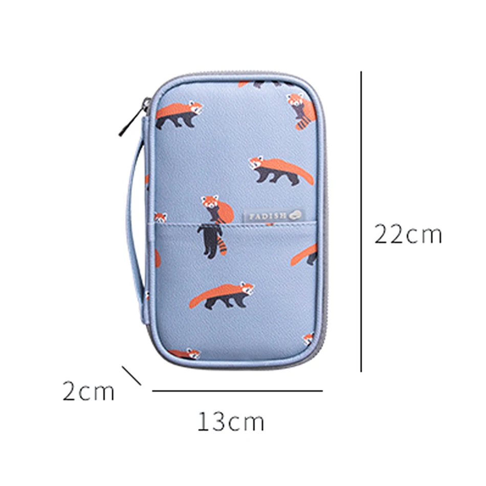 JXSLTC Passport Cover Cute Printing Women Card Holder Passport Holder PU Leather travel wallet business card holder card pack