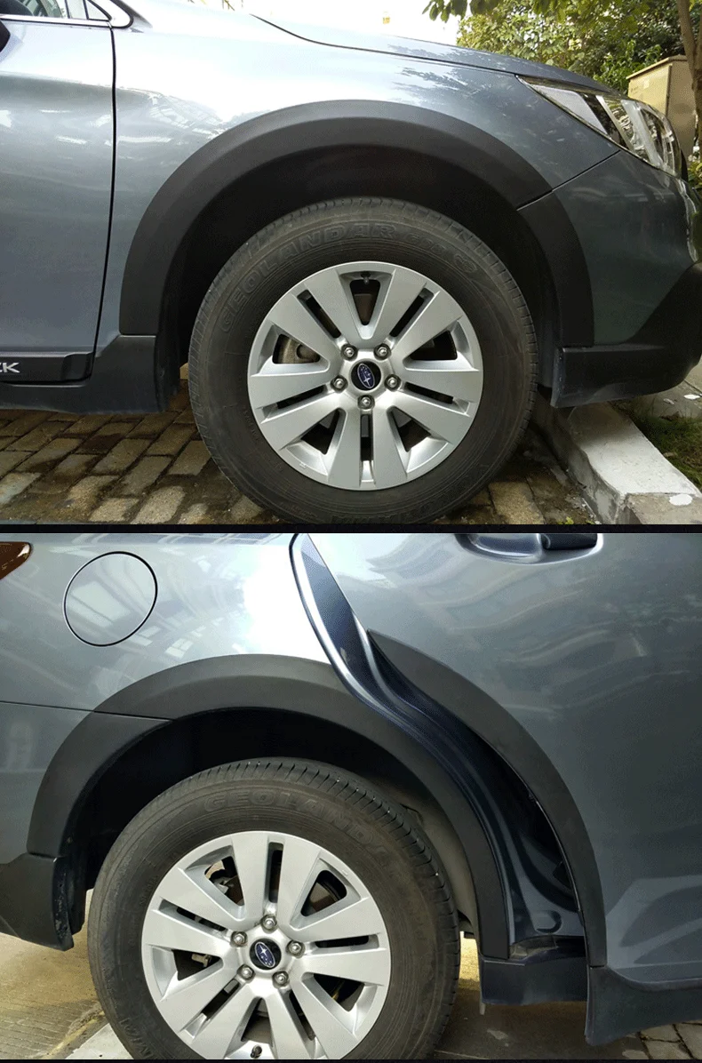 Новые колеса автомобиля бровей Круглый дуги Fender Брызговики для Subaru Outback по EMS