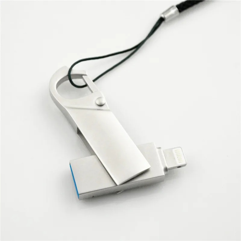 Usb флеш накопитель для iPhone 6 6S 6Plus 7 7S 7P 8 8Plus X iPad Lightning USB карта памяти 128 ГБ Флешка