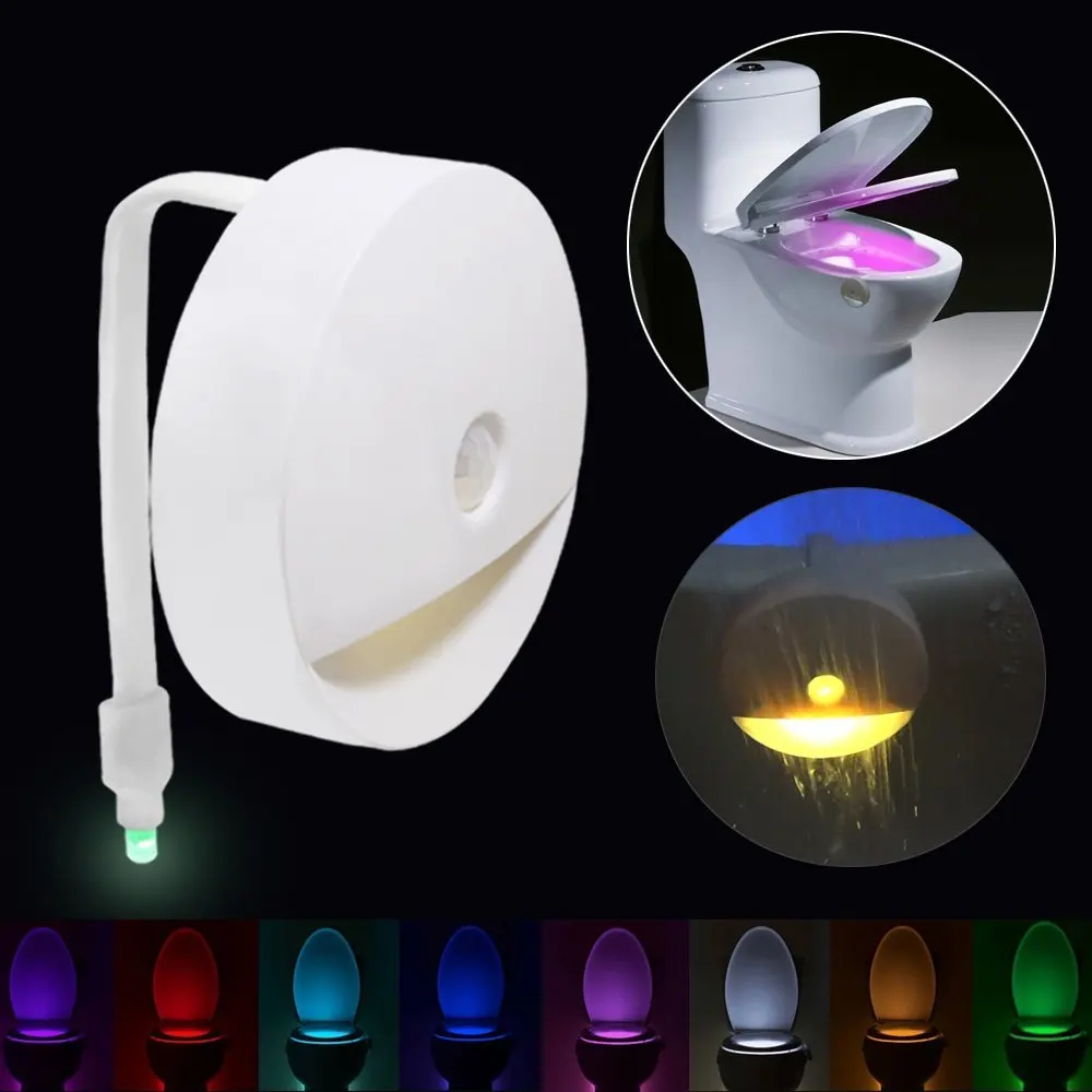 SZYOUMY водостойкий датчик движения туалетный светильник Ночной 8 цветов