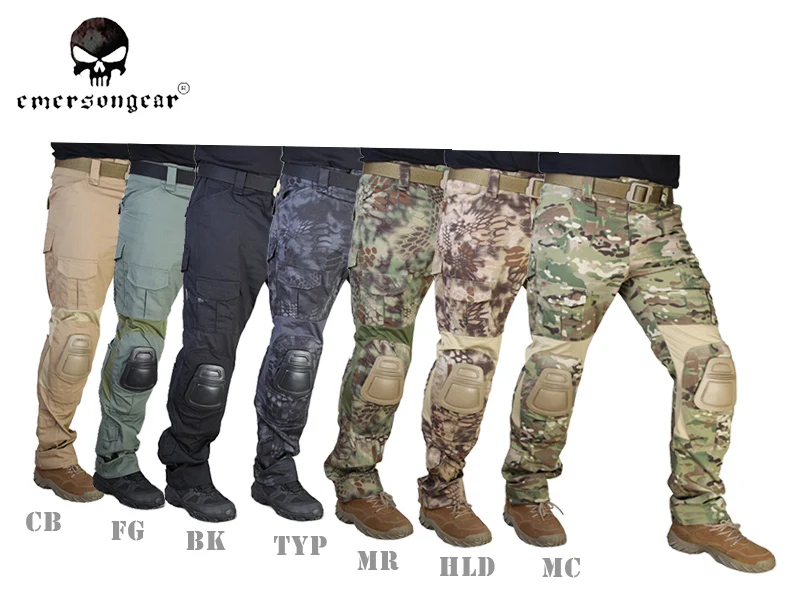 EMERSON Gen2 Tactical Pants Airsoft MCombat bdu Tactical Trousers with Knee Pad EM7038