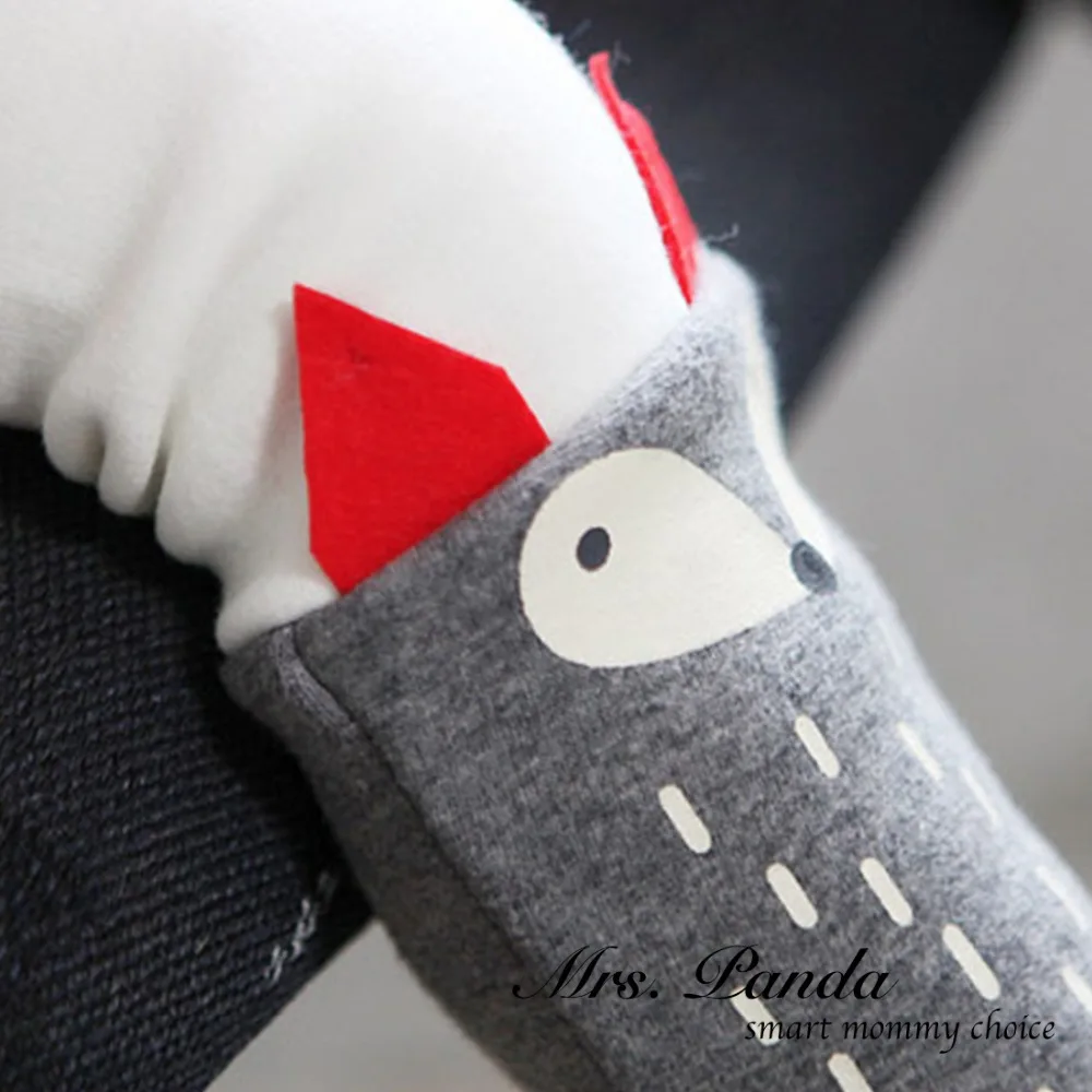 Розничная 2017 Зима стиль Сгущает Одежда устанавливает Red Fox 2 шт. (С Длинными