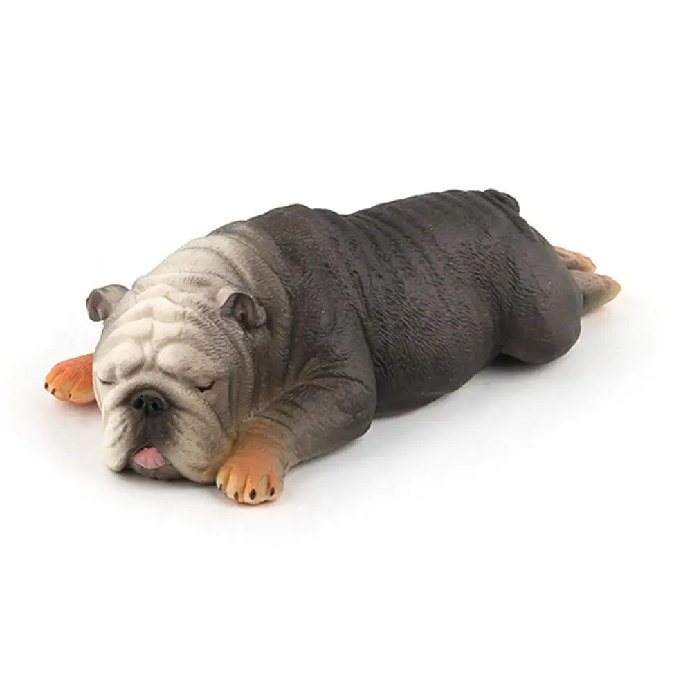 Фигурка собаки бульдога украшение дома детские развивающие игрушки фигурки