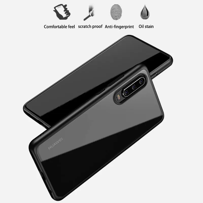 Тонкий прозрачный чехол с защитой от царапин для Huawei P30 P30pro P30lite Роскошный деловой