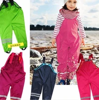 childrens waterproof overalls new boys girls rain pants trousers for 1 7yrs childrens ski pants boys girl sport overalls