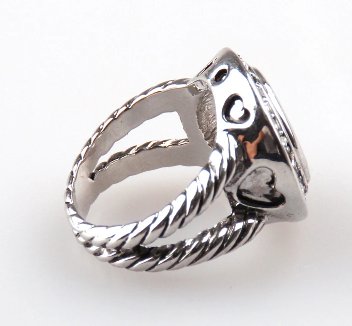 Новое поступление бесплатная доставка закрученное кольцо с цепочкой и сердцем