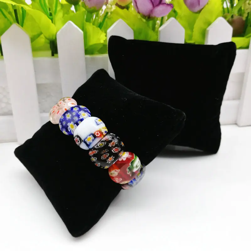 10PCS Black Velvet Jewelry Bracelet Watch Display Pillows