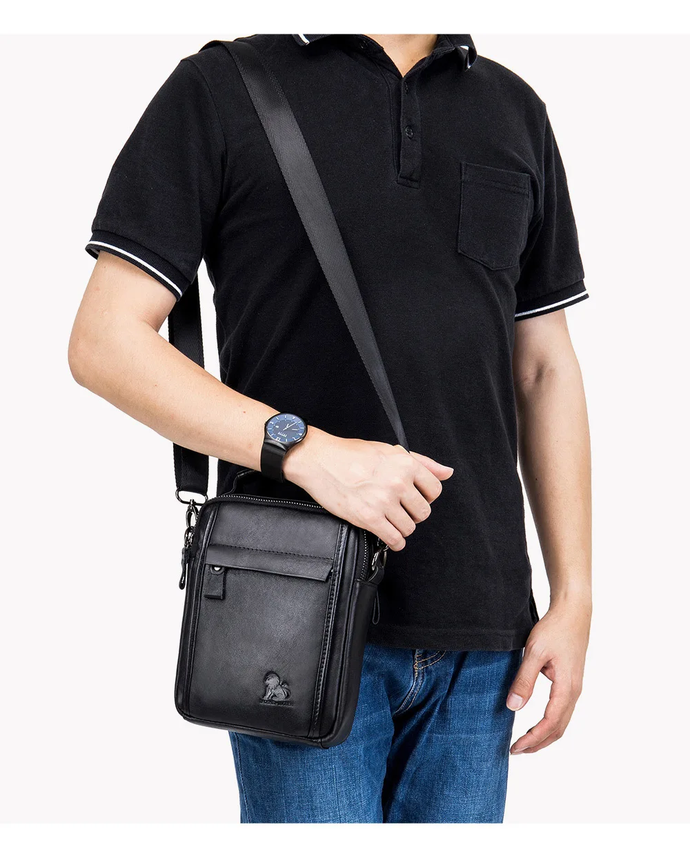 Men's Briefcase Bags For Laptop Man Business Bag Genuine Leather Handbags High Quality Leather Office Shoulder Bags Tote for Men