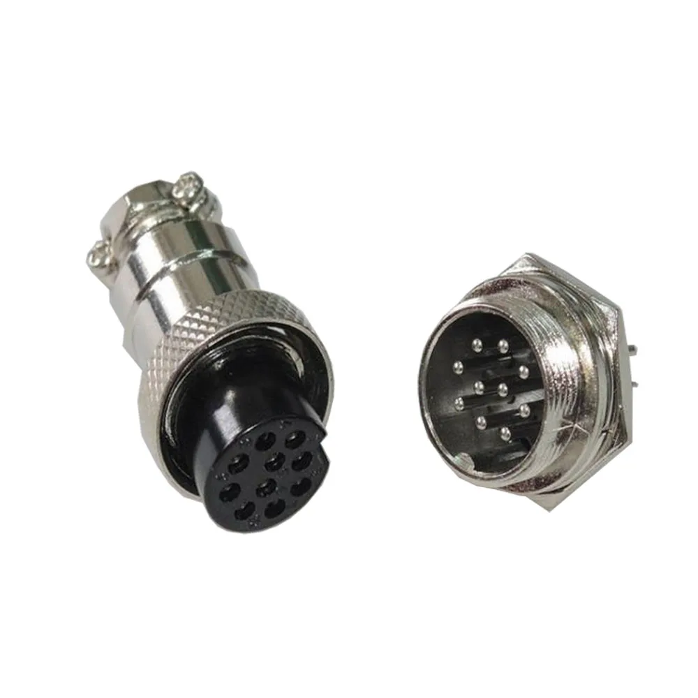 1 Set GX16-10P 1 компл. 16 мм GX16-(2/3/4/5/6/7/8/9/10Pin) винтовой авиационный разъем штекер авиационный штекер Кабельный разъем Обычная вилка и розетка - Цвет: 1 Set GX16-10P