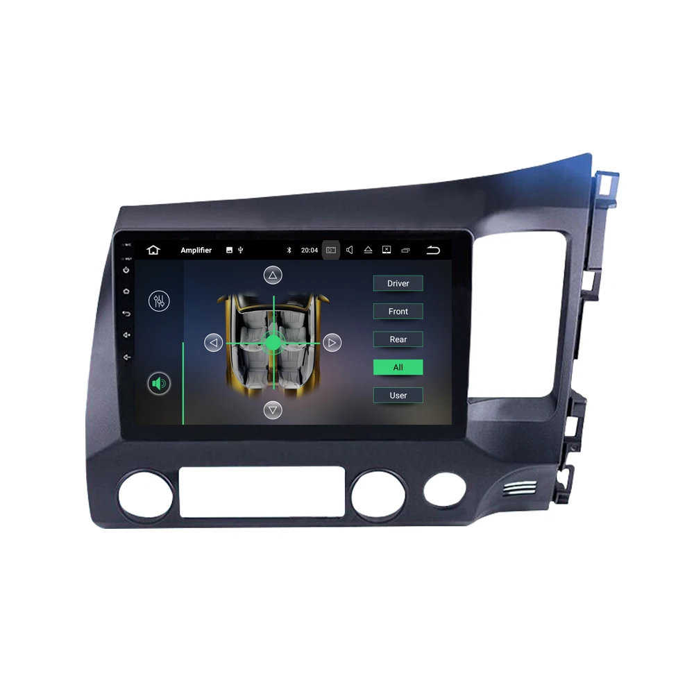 Android 9 0 автомобильный dvd-радиоприемник мультимедиа для Honda CIVIC 2006-2011 с 10 1 дюймовым