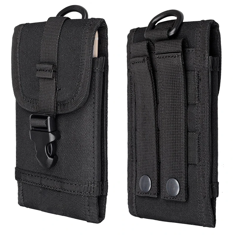 Black Mayitr Многофункциональный тактический военный 600D ткань Оксфорд Molle смарт-телефон ремень сумка пакет Обложка Черный/армейский зеленый/хаки - Цвет: Black
