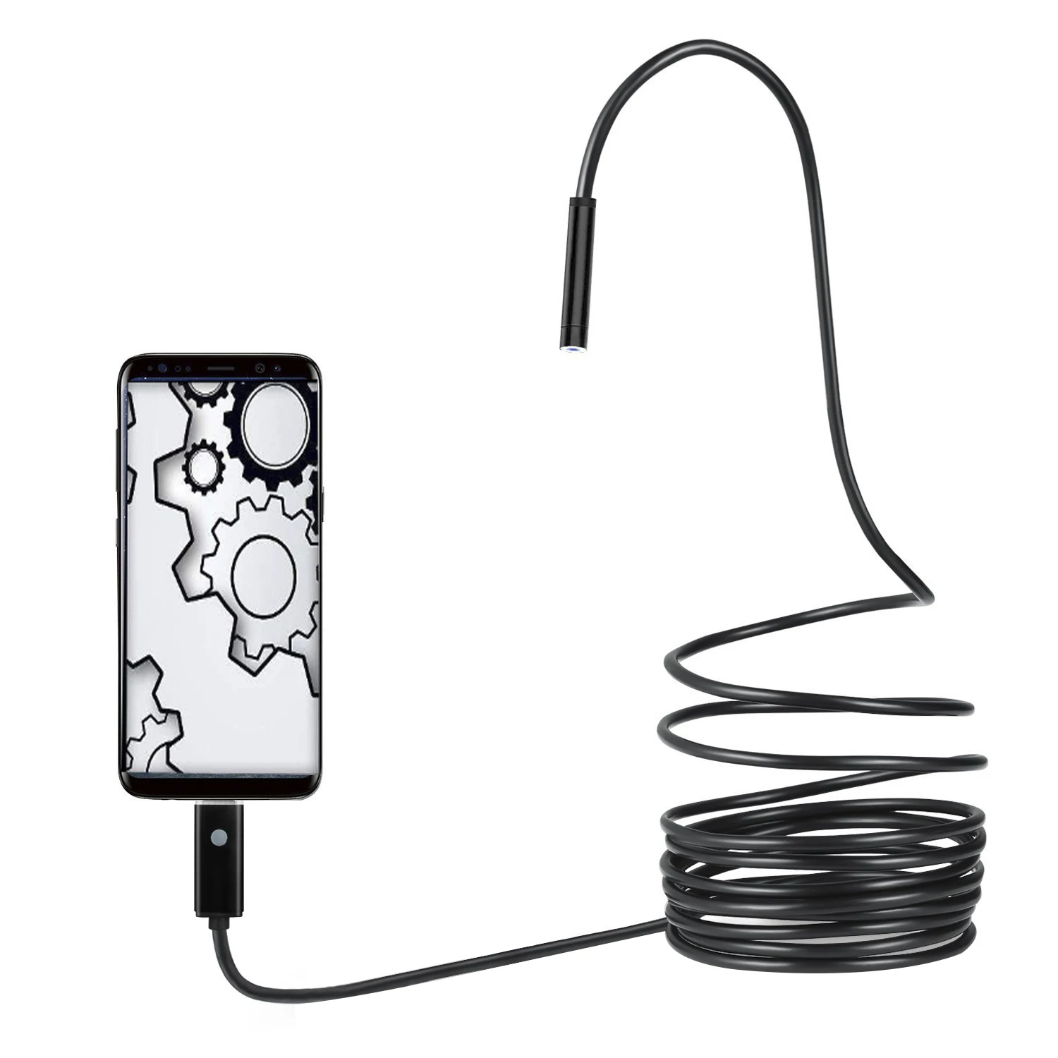 Mr Cartool USB светодиодный Зеркало для осмотра инструмент эндоскоп Micro Камера с 6