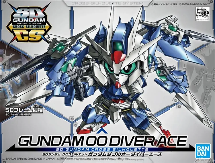 Bandai Gundam SD GUNDAM крест силуэт 00 дайвер Эйс мобильный костюм сборные модели наборы