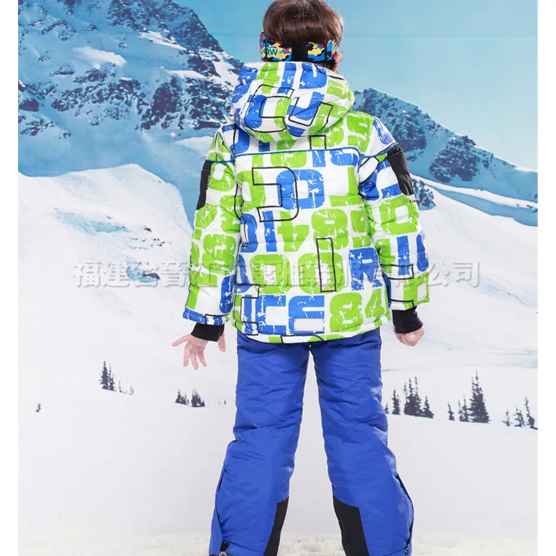 Лыжный спорт куртка + штаны зимний костюм меховой подкладкой 20 градусов лыжный