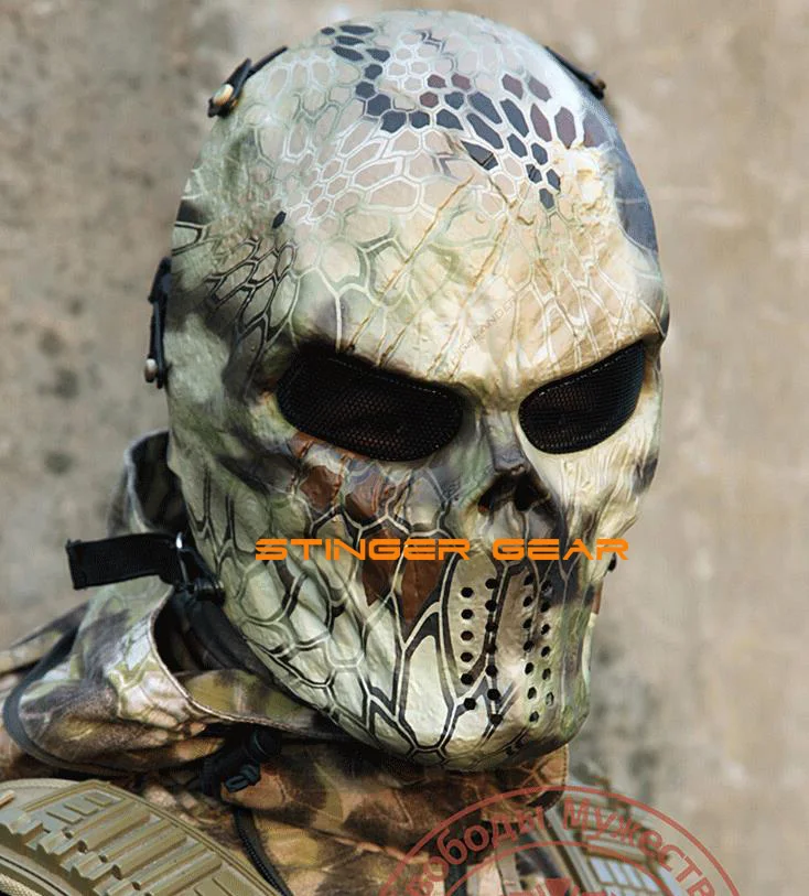 

Оригинальная крутая маска Warchief M06 для страйкбола, новейшая пейнтбольная маска с закрытым лицом Kryptek Typhon/Highlander (SKU12050536)