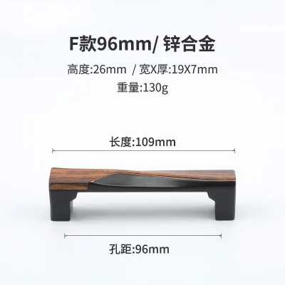F 96mm handle 96 128 мм американский Ретро стиль черная антикварная медная тумба кухонного шкафа дверная ручка деревянный ящик ручка для шкафа - Цвет: F 96mm handle