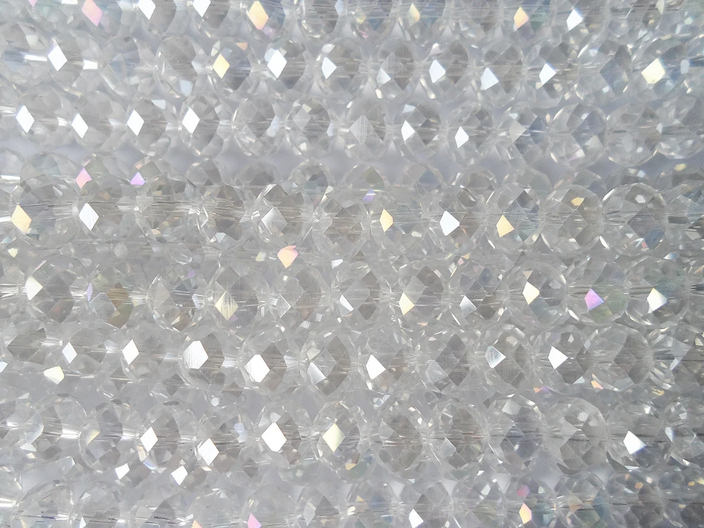 Хит продаж высококачественные прозрачные белые плоские кристаллические бусины