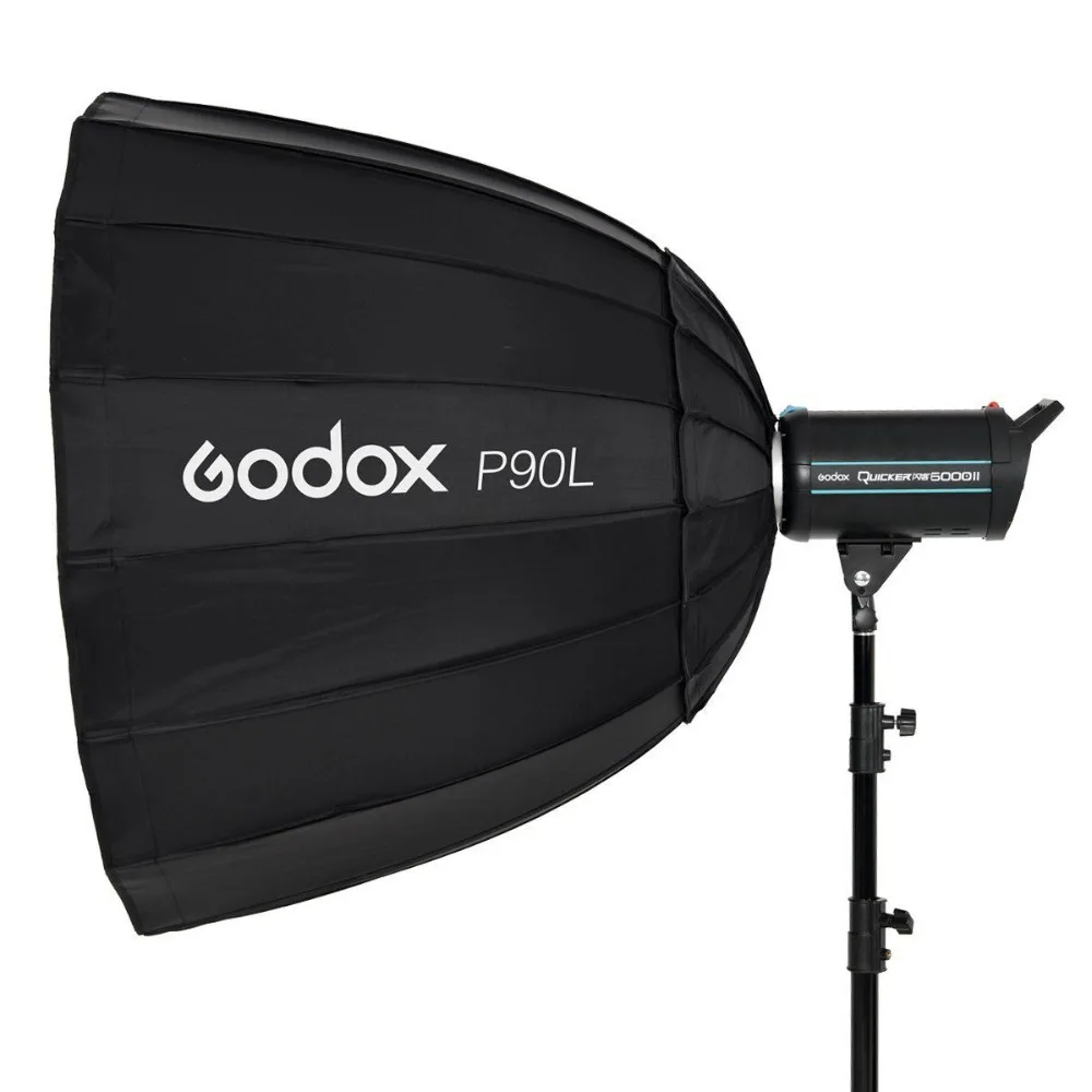 Параболический софтбокс Godox P90L 90 см коробка с мягкой накидкой для крепления Bowens