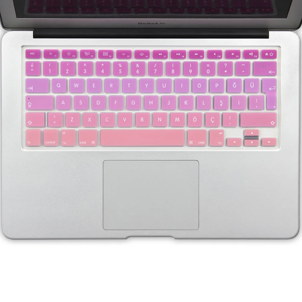 ЕС Турецкая версия силиконовая клавиатура протектор наклейки кожи для Apple Macbook Pro 13 15 17 retina Mac Air 13 крышка клавиатуры