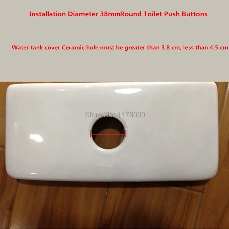 10 шт. круглые кнопки для унитаза из АБС пластика|toilet push button|toilet flush buttondual button |