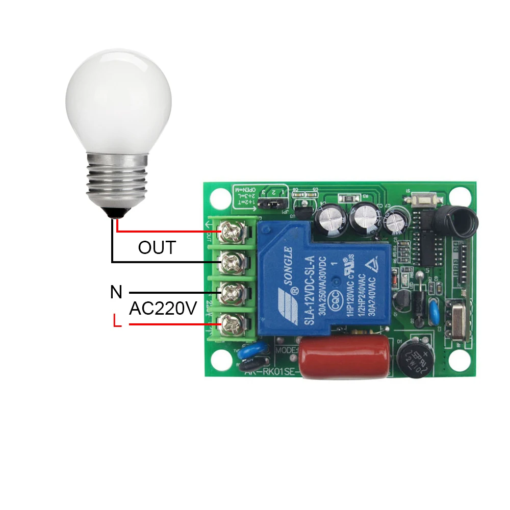 Универсальный сенсорный настенный переключатель передатчик приемник 433 МГц rf