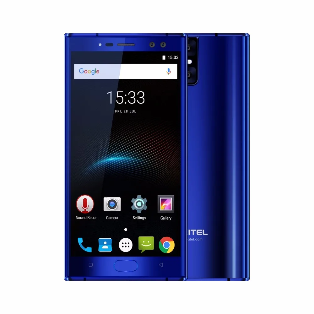 Oukitel K3 Mobile Phone MT6750T Octa Core 4GB+64GB 5.5&quot Dual 2.5D Screen 6000mAh 4 Cameras 16MP+2MP Front Fingerprint Smartphone |