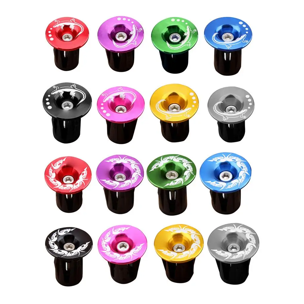 1 Pair Bike Handlebar End Plugs Aluminum Alloy MTB Road Cycling Bicycle Handle Bar Caps | Спорт и развлечения