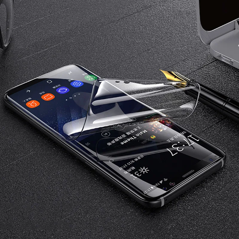 Защитная пленка для Samsung Galaxy Note 8 S8 S9 Plus Мягкий Полный закругленный протектор