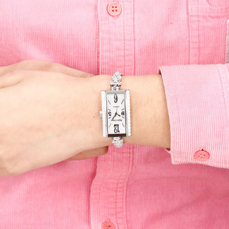 Lady Women's Watch Japan Quartz Fashion Clock Jewelry Crystal Hours Mother-of-pearl Dress Bracelet Rhinestone Girl Gift Box enlarge