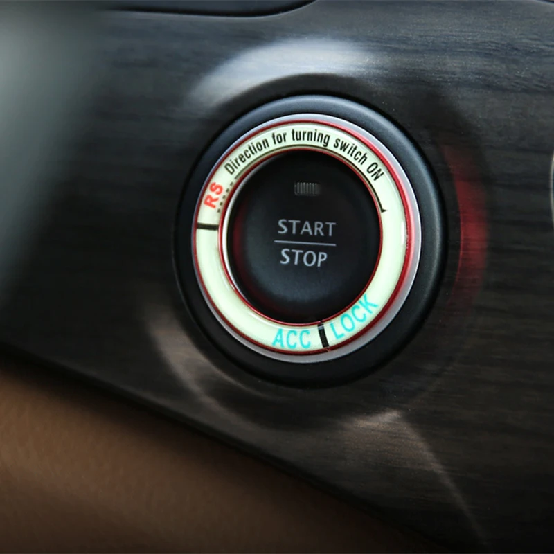 Световой автомобильный двигатель старт/Стоп ключ зажигания кольцо для Mazda CX 3 4 5 7