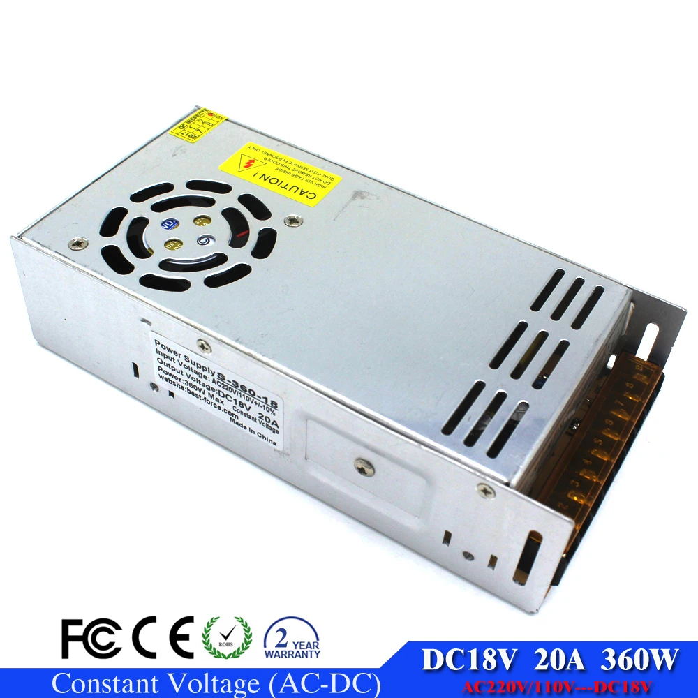 18v 20a Dc Универсальный Регулируемый импульсный источник питания 360w для CCTV радио