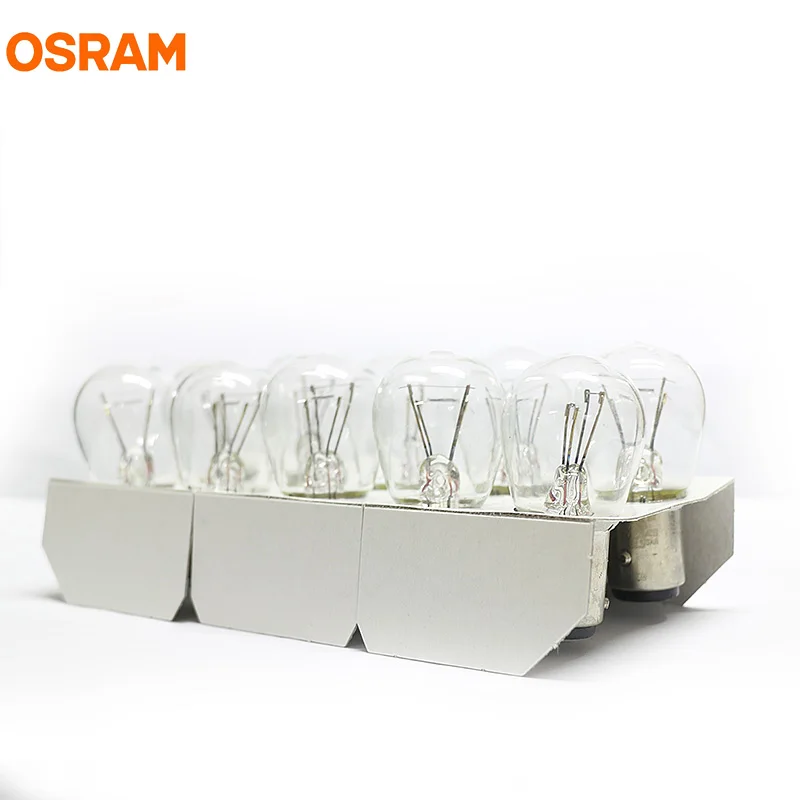 10 шт. OSRAM 7225 P21/4W BAZ15d 12V S25 оригинальный шнур с металлическим Цоколи лампы сигнала