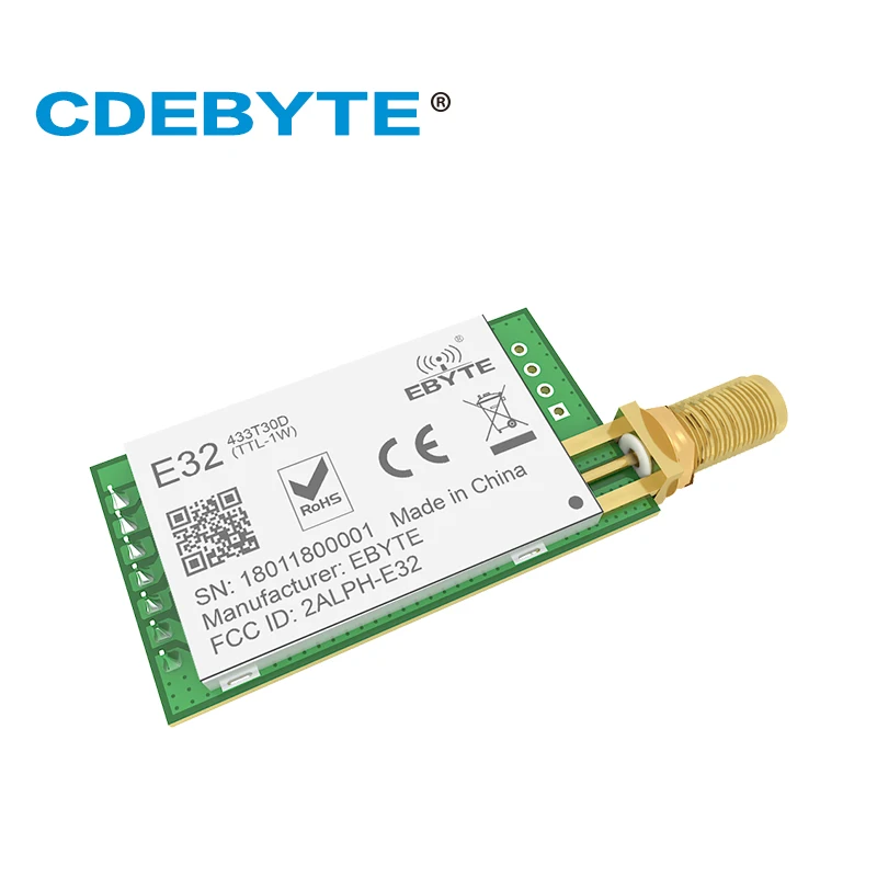 10 шт./лот 433 МГц SX1276 LoRa UART беспроводной трансивер E32 433T30D1B IoT 30 дБм передатчик