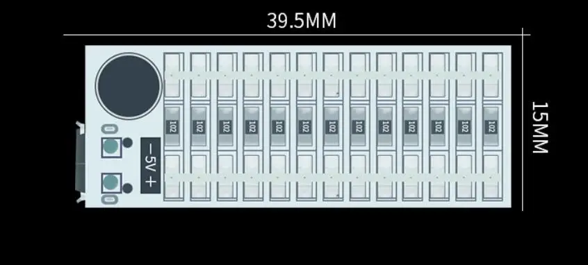 26 светодиодный USB Мини Голосовое управление аудио музыкальный спектр индикатор