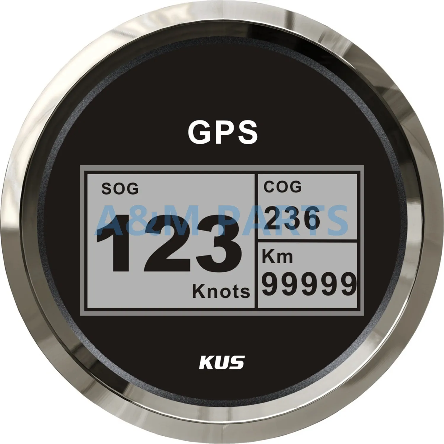 KUS лодка gps скоростной метр Электрический морской Грузовик Автомобиль RV цифровой ЖК-датчик скорости SOG COG узлы компас с gps антенной 85 мм