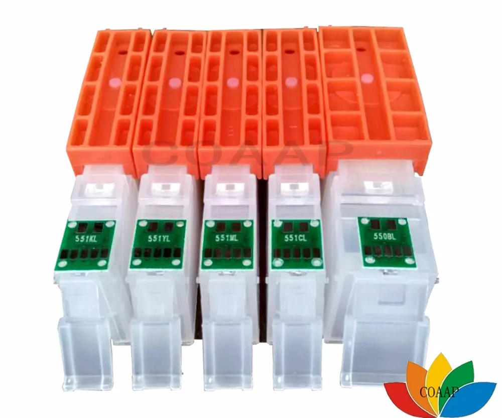 Многоразовый картридж для Canon 550 551 5x пустой pgi550 cli551 PIXMA MG5450 MG5550 MG5650 MG5655 MG6350 MG6450 MG6650 |