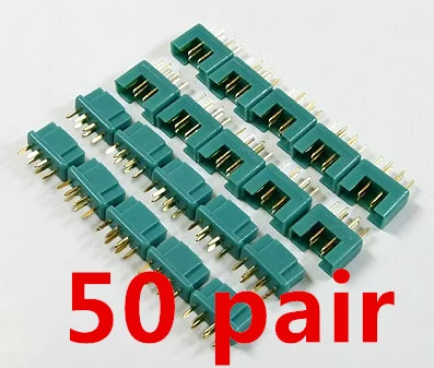 50 пар MPX разъем штекер 24K позолоченный штырь 40Amp Радиоуправляемый аэромайзер