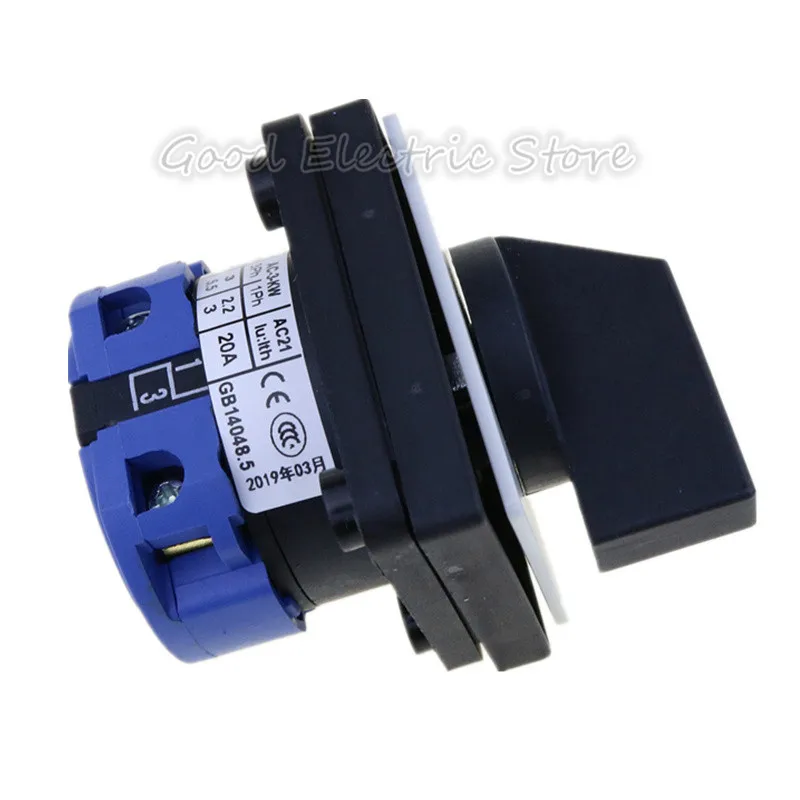 1 шт. LW26-20/1 AC 500V 20A универсальный поворотный селектор 1-0-2 вкл.-ВЫКЛ.-ВКЛ. 3 положения переключатель