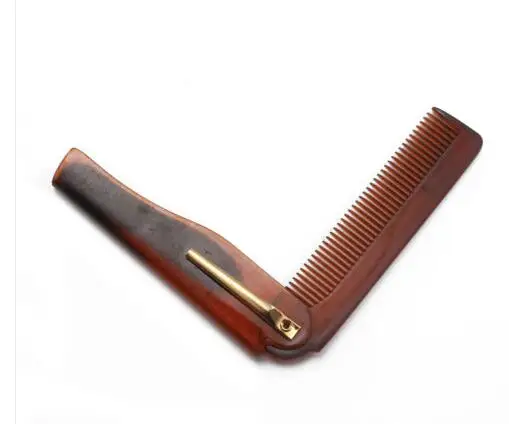 Ручная работа Складная расческа для бороды и усов переносная Расческа укладки