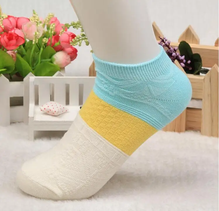 10 Pair Women Socks Short Ankle Boat Low Cut Hit color For Crew Casual Calcetines Mujer 100% cotton women's socks | Женская одежда
