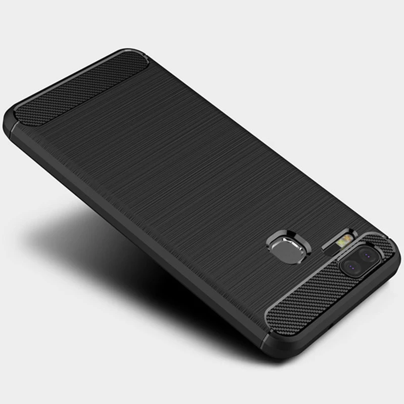 Чехол для ASUS Zenfone 3 Zoom 5 5-дюймовый Мягкий силиконовый чехол из углеродного волокна