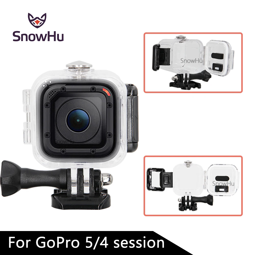 Аксессуары SnowHu для Gopro прозрачный водонепроницаемый защитный чехол подводной