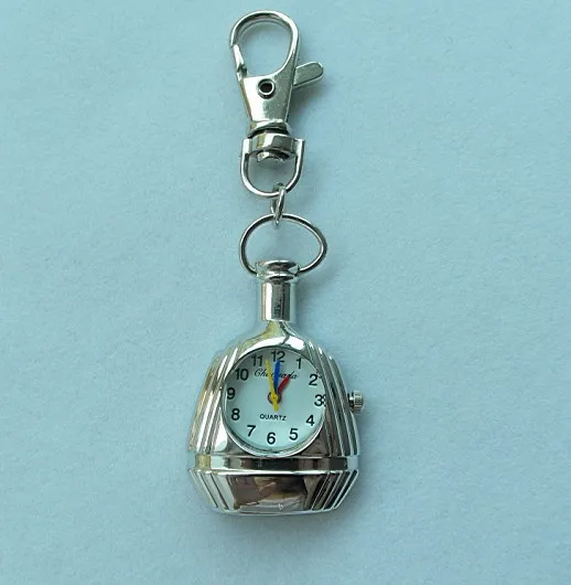 Freeshipping 5pcs New Bottle Shape Women Ladies Kids Analog Necklace Pocket Fob Quartz Watch|watch strass|watch illustrationsnecklace parts |