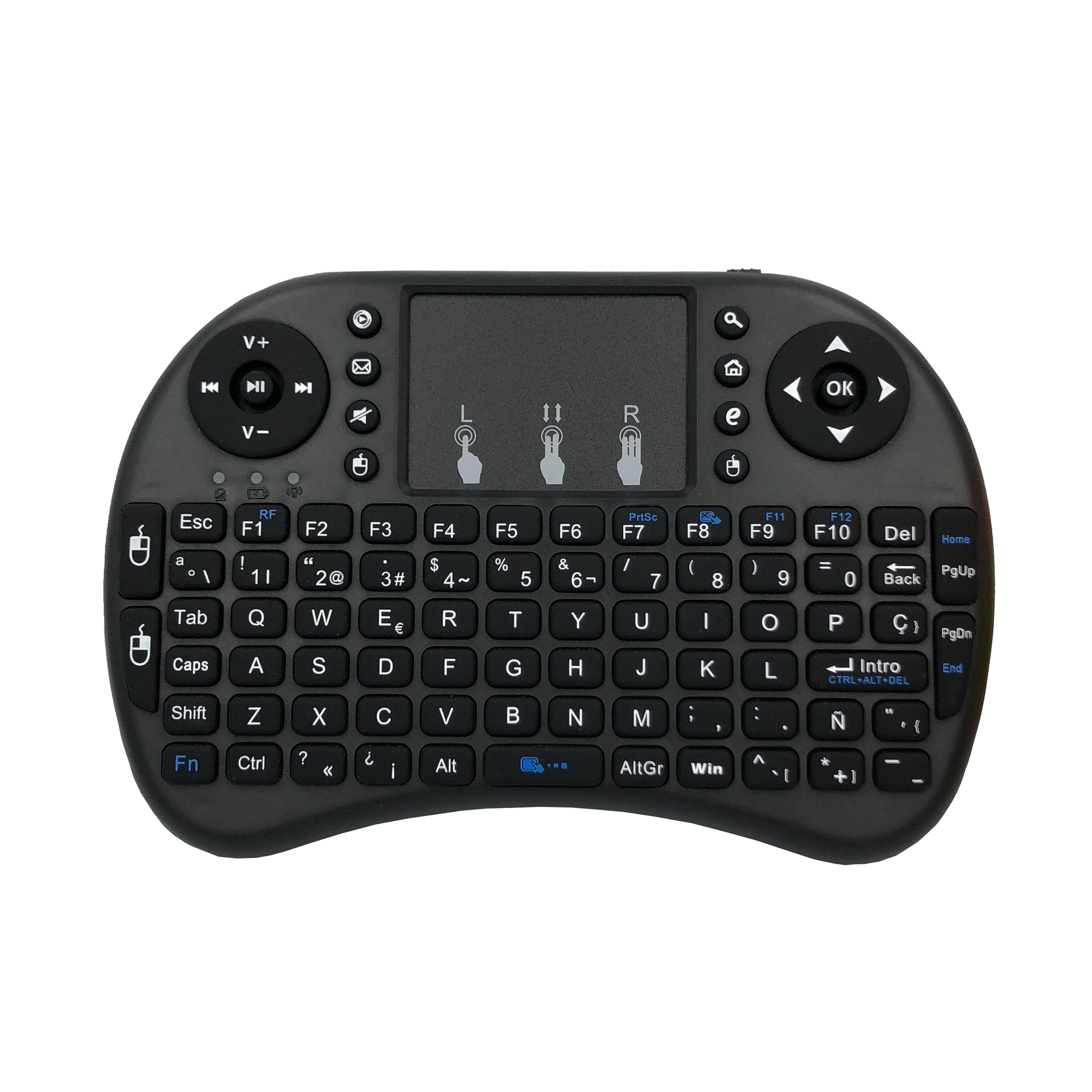 WooYi i8 Мини Беспроводная клавиатура 2,4 ГГц английский rabic Русский Иврит QWERTY Клавиатура Тачпад для ноутбука Android tv Box x96 x92