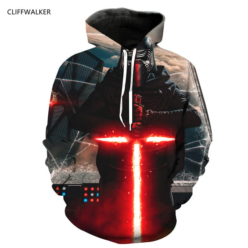 Дропшиппинг осень Звездные войны 3d печати кофты для мужчин's женщин толстовки