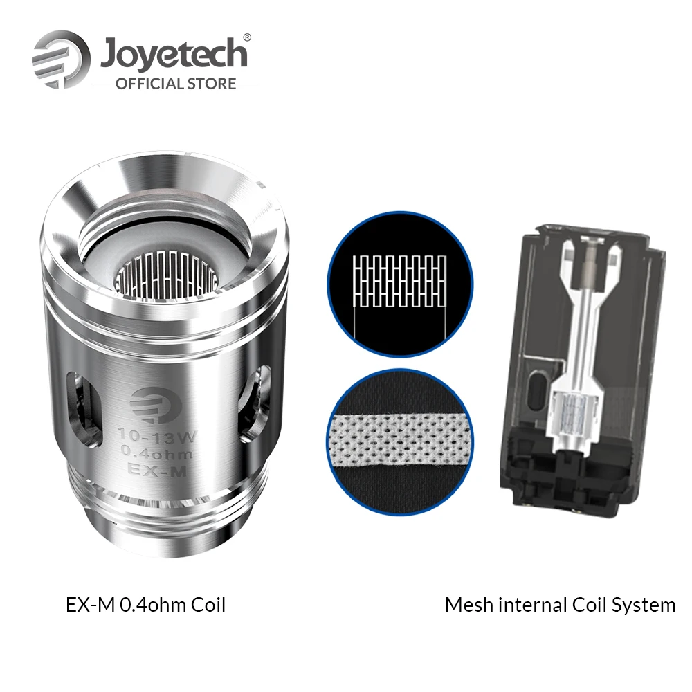 

[Official store] Original Joyetech Exceed Grip Pod System Kit Built in 1000mAh Battery fit EX-M Mesh Coil e-Cigarette vape kit