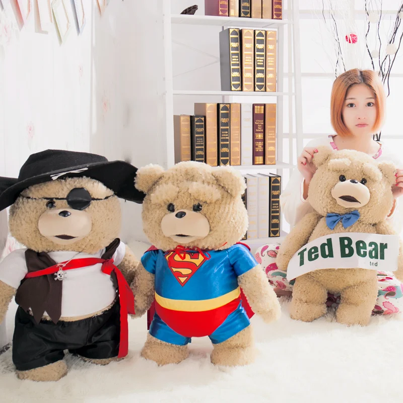 Милая дешевая одежда с изображением пирата Теда Супермена плюшевый мишка